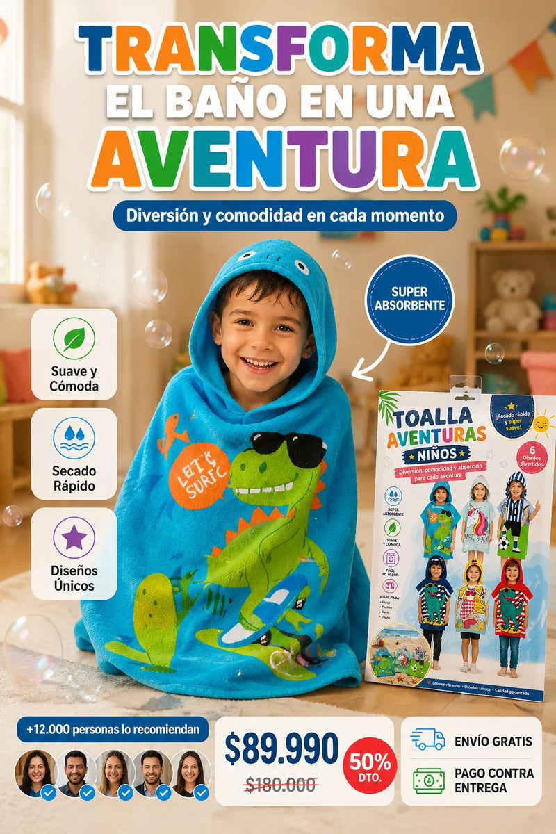 Toalla Aventuras Niños