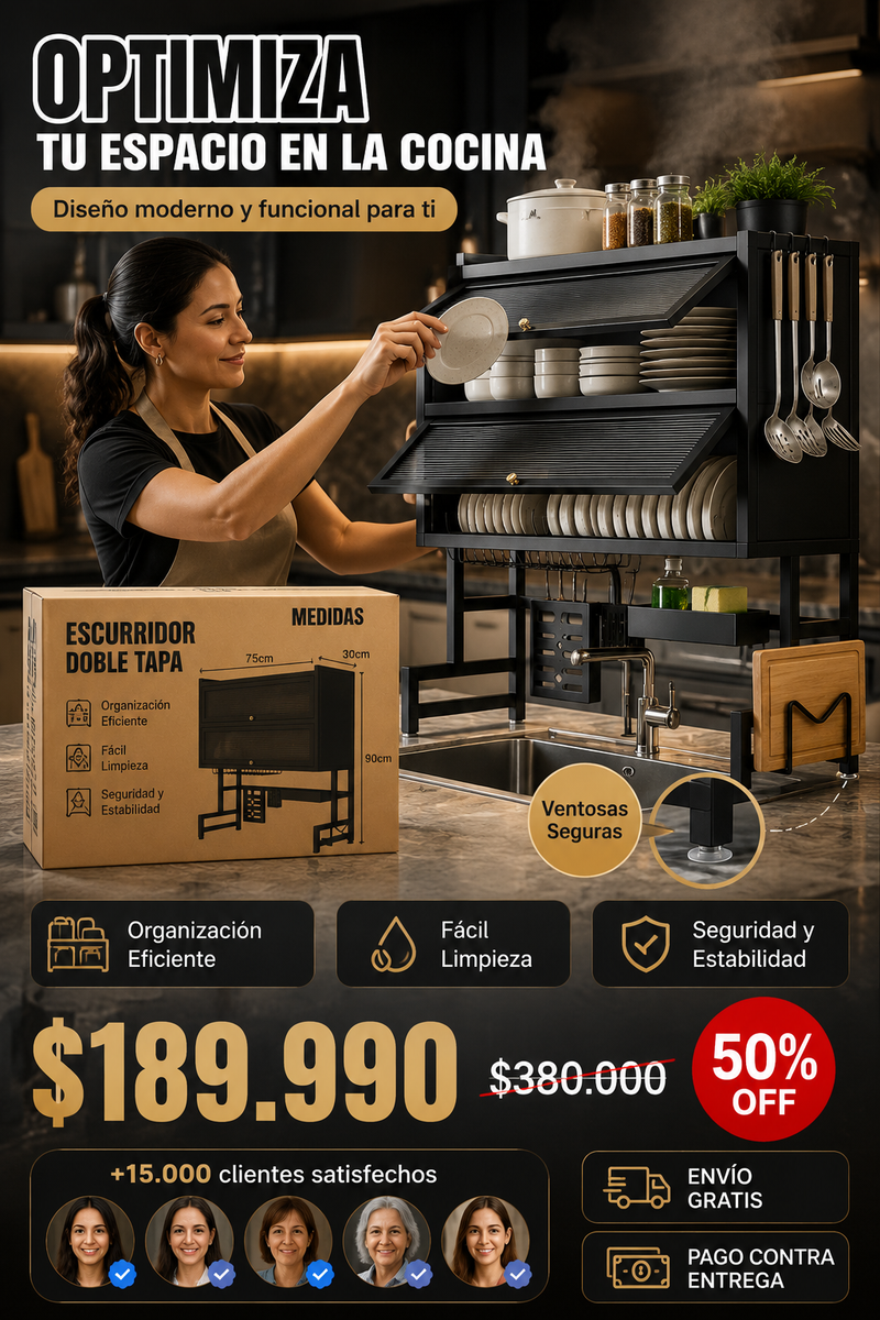 Escurridor Doble Tapa