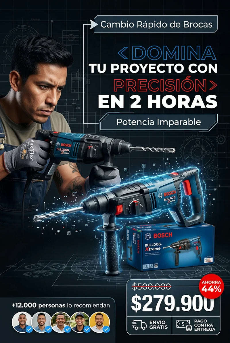 Martillo giratorio con amoladora
